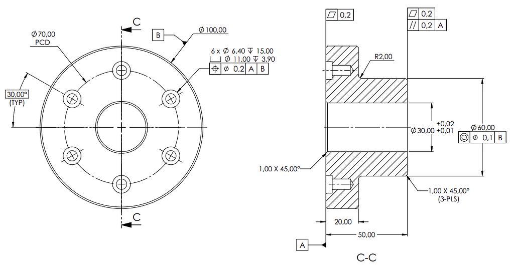 Example of GD&T Symbols