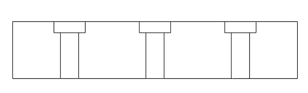 Side view of counterbore  