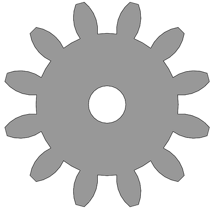 Spur Gear Pressure Angle, 14.5 Degree 