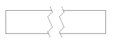 Break View in Engineering Drawings 