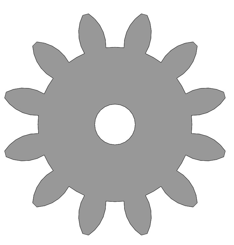 Spur Gear Pressure Angle, 20 Degree 